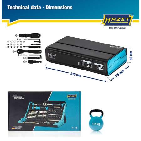 Serie di bit SmartCase 73 pz. HAZET 2200SC-31