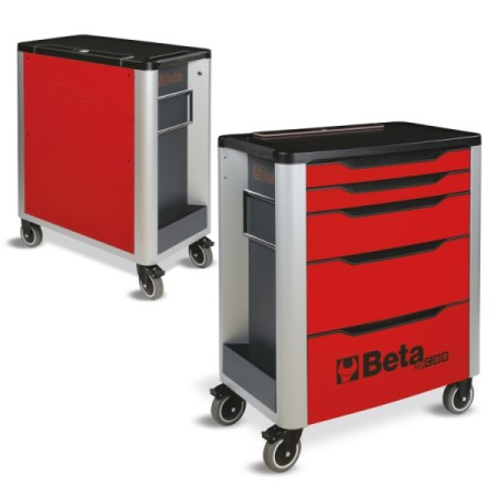 Cassettiera mobile porta attrezzi con 5 cassetti Beta RSC39/5R RED