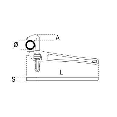 GIRATUBI AMERICANO IN ALLUMINIO 350 ART. 363