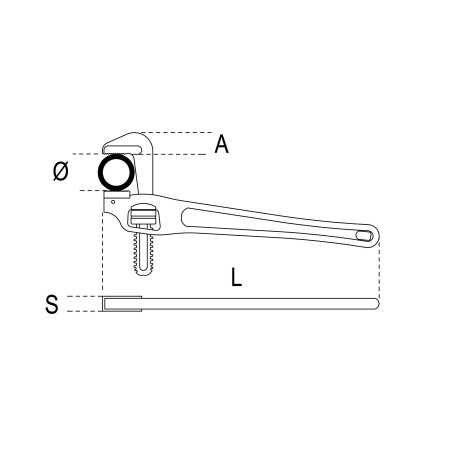GIRATUBI AMERICANO IN ALLUMINIO 350 ART. 363