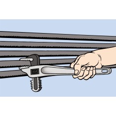 GIRATUBI AMERICANO IN ALLUMINIO 350 ART. 363 2