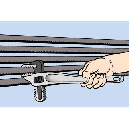 GIRATUBI AMERICANO IN ALLUMINIO 350 ART. 363