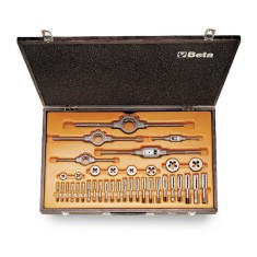 ASSORTIMENTO DI MASCHI E FILIERE WHITWORTH (36PZ) ART.446ASW/C36