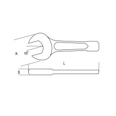 CHIAVI A FORCHETTA A PERCUSSIONE 24MM ART.58 2