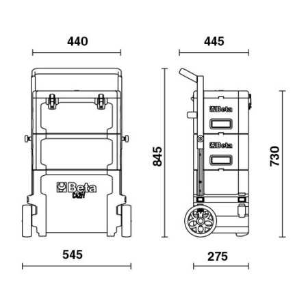 TROLLEY PORTAUTENSILI ART. C41S