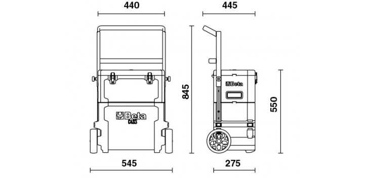 TROLLEY PORTAUTENSILI 3 MODULI ART. C42H