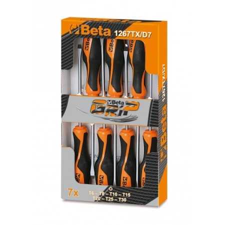 CACCIAVITI TORX BETAGRIP SERIE DI 7 PEZZI ART. 1267TX/D7