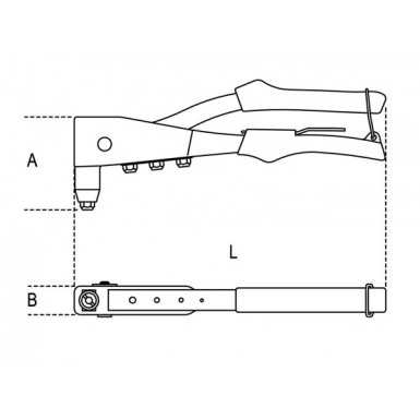 RIVETTATRICE CON TESTINE INTERCAMBIABILI BETA  ART. 1741B