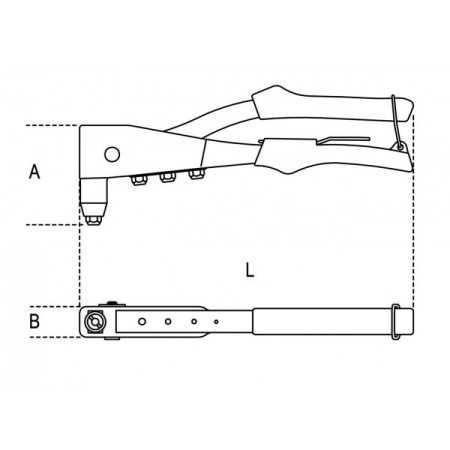 RIVETTATRICE CON TESTINE INTERCAMBIABILI BETA  ART. 1741B