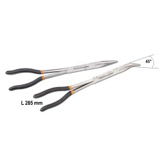 SERIE DI 2 PINZE A BECCHI MEZZOTONDI BETA ART. 1009L/DP-S2