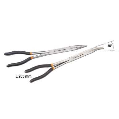 SERIE DI 2 PINZE A BECCHI MEZZOTONDI BETA ART. 1009L/DP-S2