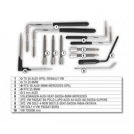 KIT RIMOZIONE AIRBAG BETA  ART. 1437/C12