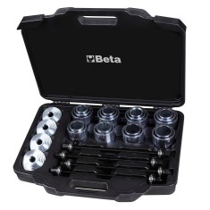 ASSORTIMENTO DI UTENSILI PER L'ESTRAZIONE E L'INTRODUZIONE DEI SILENT BLOCK BETA ART. 1569/A