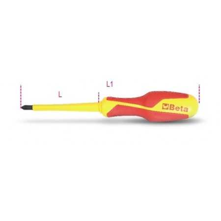 CACCIAVITE A CROCE ISOLATO 1000V PZ0 BETA ART. 1279MQ
