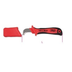 COLTELLO SPELLACAVI ISOLATO 1000V BETA ART. 1777MQ/C