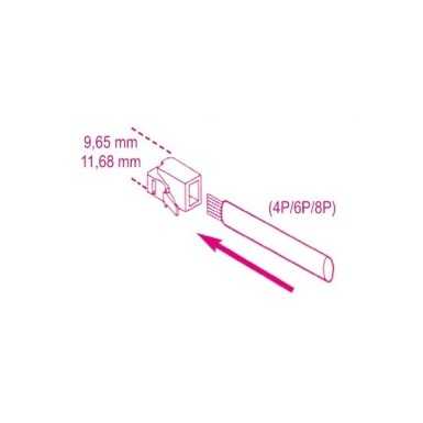 PINZA PER CONNETTORI DI RETE E TELEFONICI RJ11 RJ45 BETA ART. 1601/PC