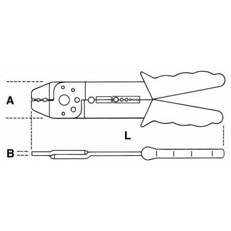 PINZA PER CAPICORDA NON ISOLATI APERTI BETA ART. 1603B