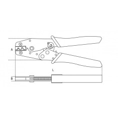 PINZA A CRICCHETTO PER TERMINALI A TUBO 0,5-6 BETA ART. 1606A6 2