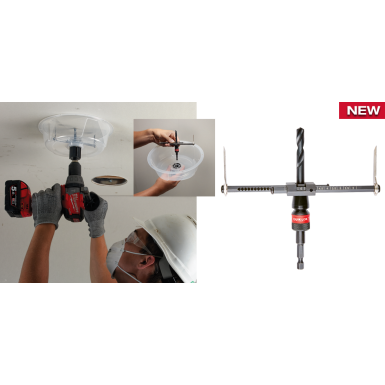 SEGA A TAZZA CON DIAMETRO REGOLABILE PER CARTONGESSO