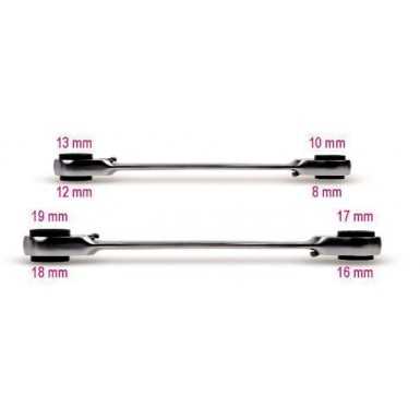 CHIAVI POLIGONALI REVERSIBILI A CRICCHETTO 192 DA 8-10-12-13