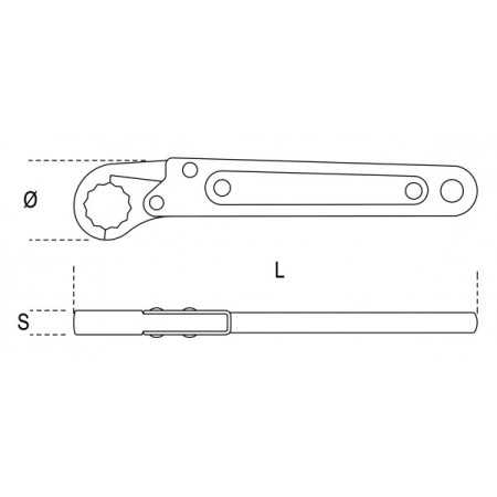 CHIAVI A CRICCHETTO POLIGONALI APERTE 10