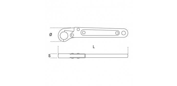 CHIAVI A CRICCHETTO POLIGONALI APERTE 10