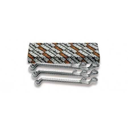 SERIE 8 CHIAVI POLIGONALI DOPPIE CURVE IN POLLICI 90AS/8