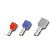 TERMINALI TUBO DOPPI 100 PEZZI 6MM ART. 1634Y/6K