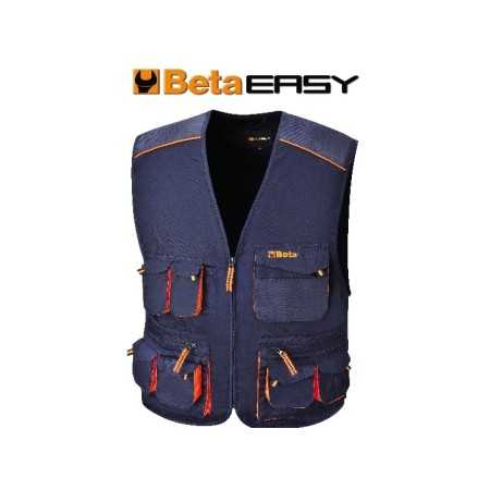 Gilet multitasche leggero da lavoro, Blue art. 7877E