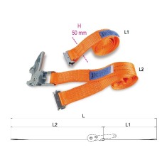 SISTEMI DI ANCORAGGIO A CRICCHETTO CON 2 ASOLE LC 2000KG ART. 8182A