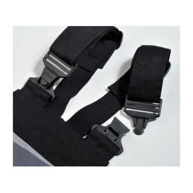 Salopette da lavoro multitasche, colore nero/grigio gr. 280 art. 7823