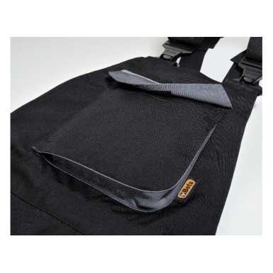 Salopette da lavoro multitasche, colore nero/grigio gr. 280 art. 7823
