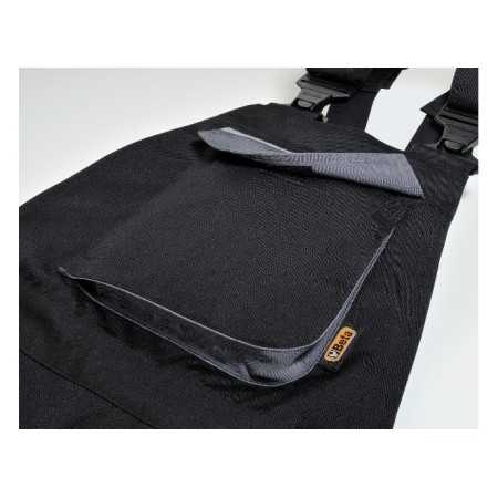 Salopette da lavoro multitasche, colore nero/grigio gr. 280 art. 7823