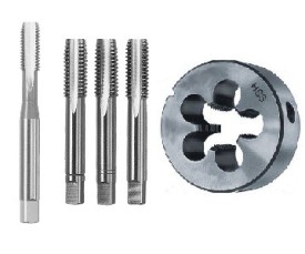 Assortimento di filiere e maschi  sinistri