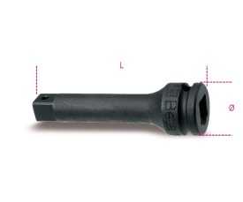 Prolunga con attacchi quadri maschio e femmina 3/8" fosfatata art. 710/20