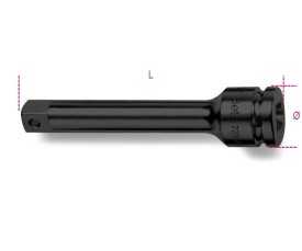 Prolunga con attacchi quadri maschio e femmina 3/8" fosfatato art. 710/21