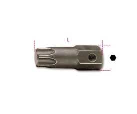 Inserti maschio per viti con impronta Torx® attacco 16 mm fosfatati art. 727/ES16TX