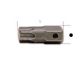 Inserti maschio per viti con impronta Torx® attacco 22 mm fosfatati art. 727/ES22TX
