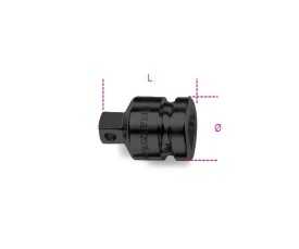 Raccordo con attacco quadro femmina 3/4" e maschio 1/2" fosfatato art. 728/15