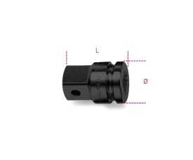 Raccordo con attacco quadro femmina 3/4" e maschio 1" fosfatato art. 728/16