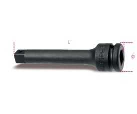 Prolunga con attacchi quadri maschio e femmina 3/4" fosfatata art. 728/22