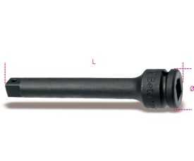 Prolunga con attacchi quadri maschio e femmina 3/4" fosfatata art. 728/22L