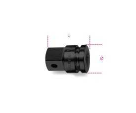 Raccordo con attacco quadro femmina 1" e maschio 1.1/2" fosfatato art. 729/16