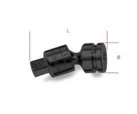 Snodo con attacchi quadri maschio e femmina 1" fosfatato art. 729/25