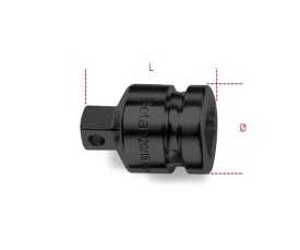 Raccordo con attacco quadro femmina 2.1/2" e maschio 1.1/2" fosfatato art. 733/15