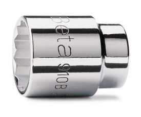 Chiavi a bussola con attacco quadro femmina 3/8" bocca poligonale cromate art. 910B