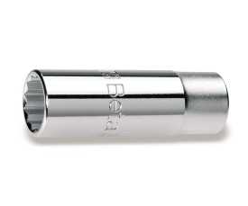 Chiavi a bussola con attacco quadro femmina 3/8" tipo lungo bocca poligonale cromate art. 910AS/L