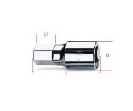 Chiavi a bussola maschio esagonale con attacco quadro femmina 3/4" art. 928ME
