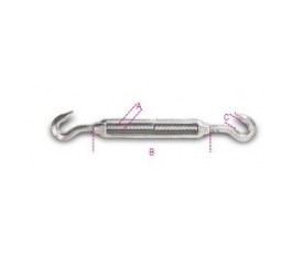 Tenditore a due ganci inox AISI 316 8207