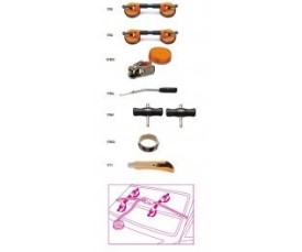 Utensili per rimozione parabrezza auto BETA 1766